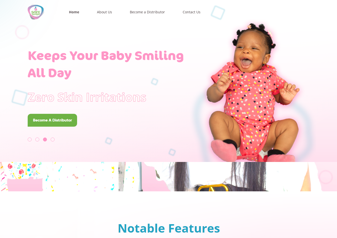 Safewash Landing Page